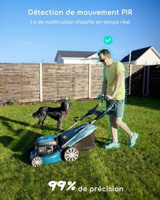 Cámara de seguridad inalámbrica COOAU de 4 MP