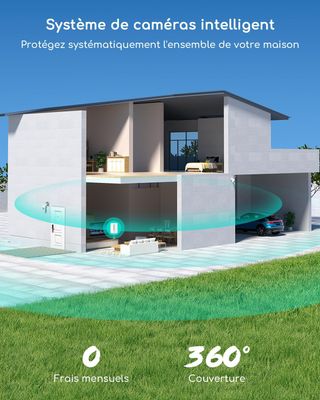 Cámara de seguridad inalámbrica COOAU de 4 MP