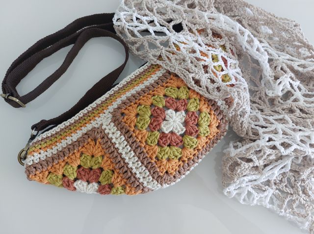 Riñonera crochet granny nueva