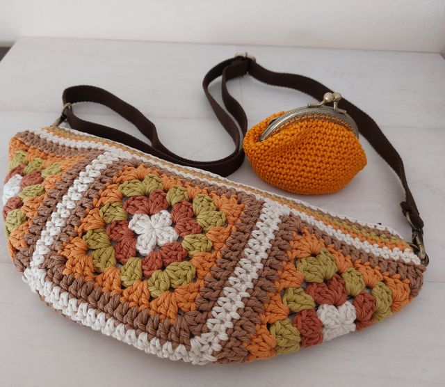 Riñonera crochet granny nueva