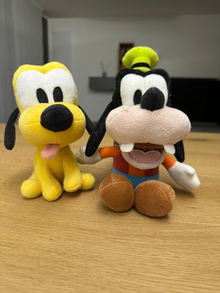 Coppia peluche Pluto e Goofy Disney