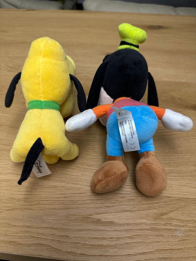 Coppia peluche Pluto e Goofy Disney