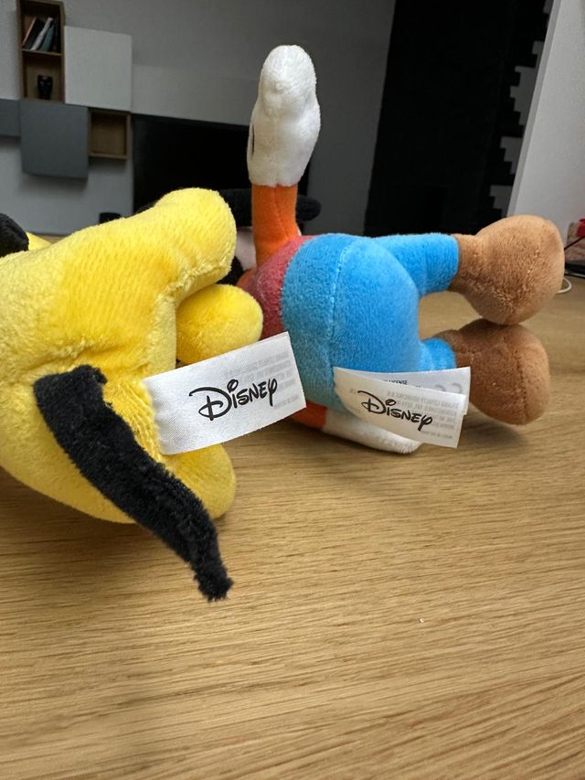 Coppia peluche Pluto e Goofy Disney