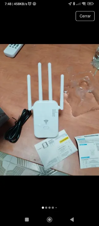 Repetidor WiFi 4 Antenas