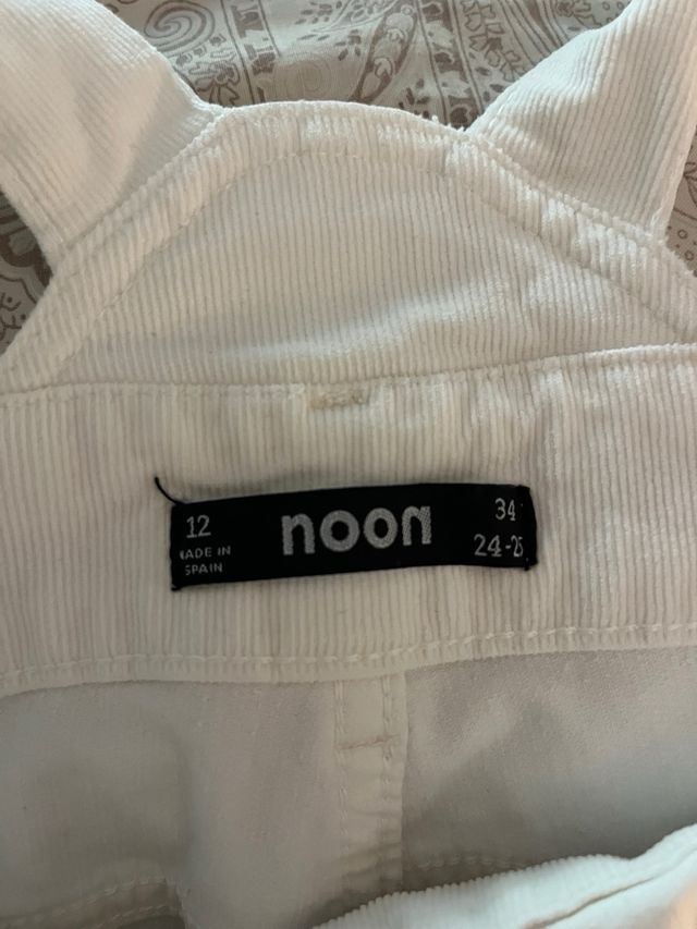 Peto Noon Blanco Talla 34