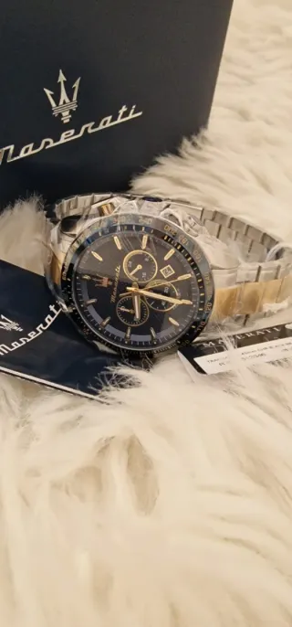 Reloj Maserati Hombre Azul/Dorado