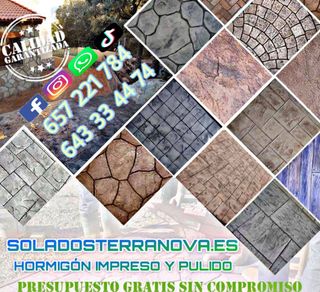 Calcestruzzo stampato e lucidato