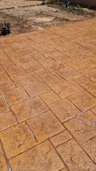 Calcestruzzo stampato e lucidato