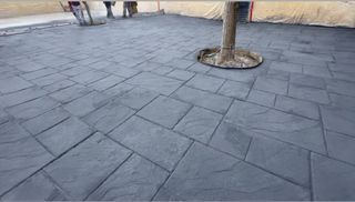 Calcestruzzo stampato e lucidato