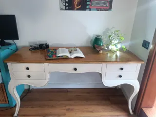 Mesa de escritorio madera vintage