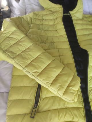 Piumino giallo fluo taglia L
