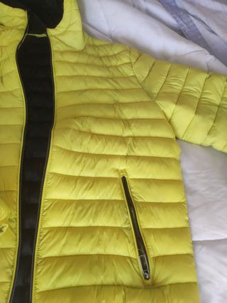 Piumino giallo fluo taglia L