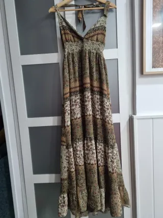 Vestido largo estampado boho