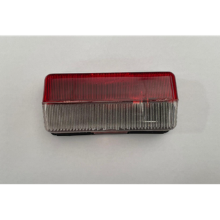 Piloto Galibo Rectangular Blanco Rojo Caravana