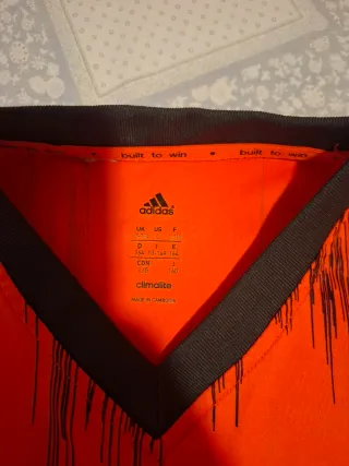 Camisa Adidas Climalite Naranja Talla L