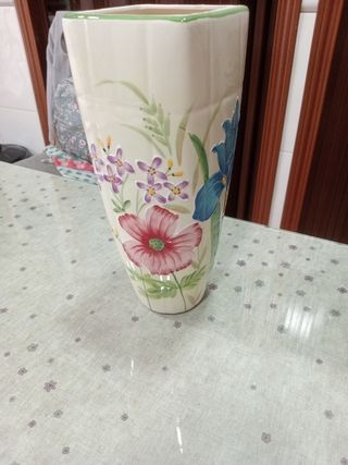 Jarrón de cerámica decorativo floral