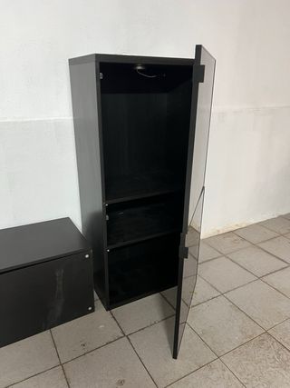Mueble modular negro IKEA