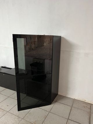 Mueble modular negro IKEA