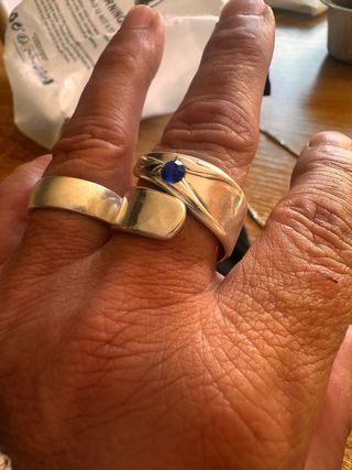 Anillo Plata Martillada