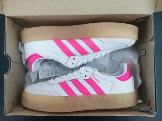 Adidas Samba Blancas y Rosas T. 37 1/3