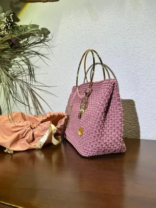 Bellissima Borsa Uncinetto Fatta a Mano