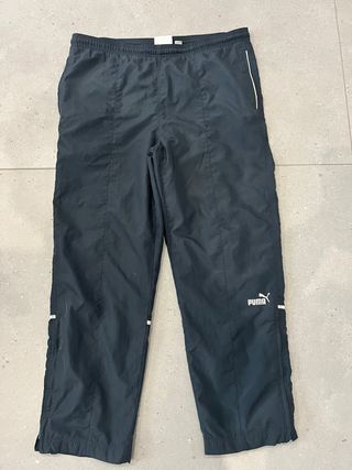 Pantaloni tuta Puma grigi con zip
