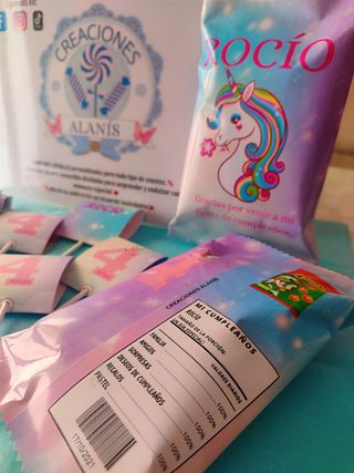 Golosinas y snacks personalizados