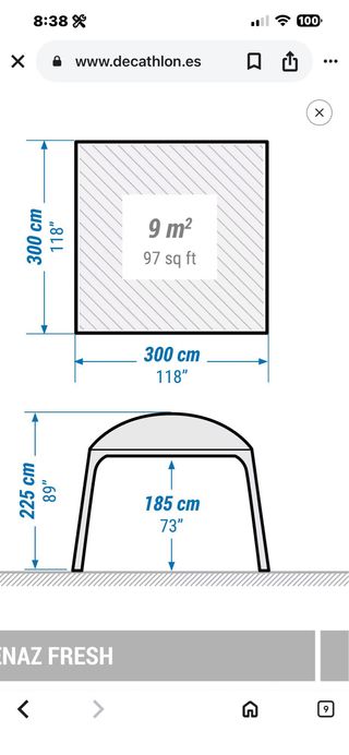 Carpa Quechua Decathlon
