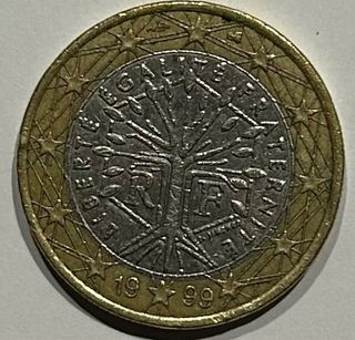 Moneda 1€ Francia 1999