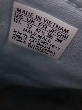 Zapatillas Adidas Talla 47 Azul y Blanco