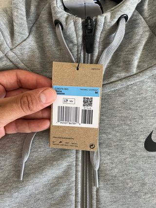 Sudadera Nike Gris con Cremallera