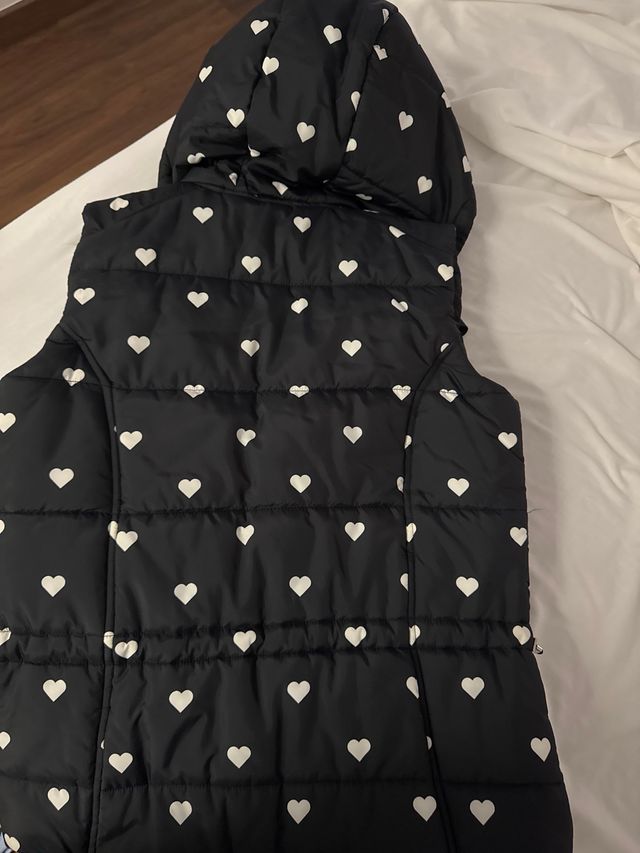 Chaleco Adidas Corazones Blanco y Negro