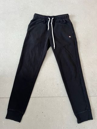 Pantaloni tuta uomo Champion felpati neri