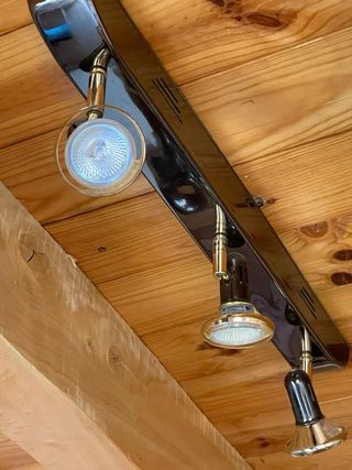 Lámpara de techo metálica