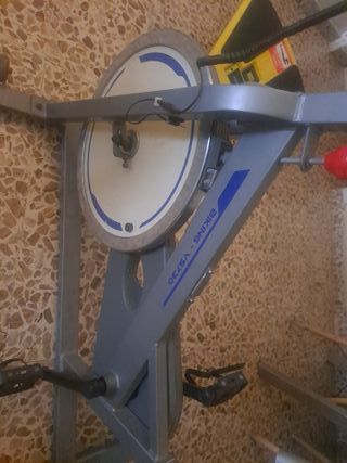 Bicicleta de Spinning Gris