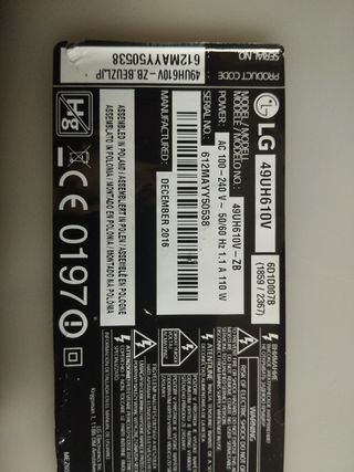 Despiece  LG 49UH610V  EAX66943504(1.0)