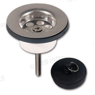 Desagüe Recto con Tapón 1"1/2 fregadero caravana
