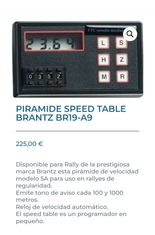 Piramide Brantz BR19-A9 per rally