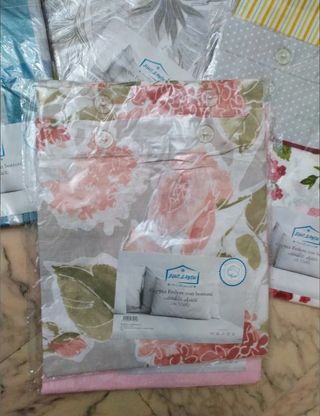 Lotto 12 federe cuscini letto cotone