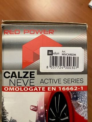 Calze Neve Red Power Omologate EN 16662-1