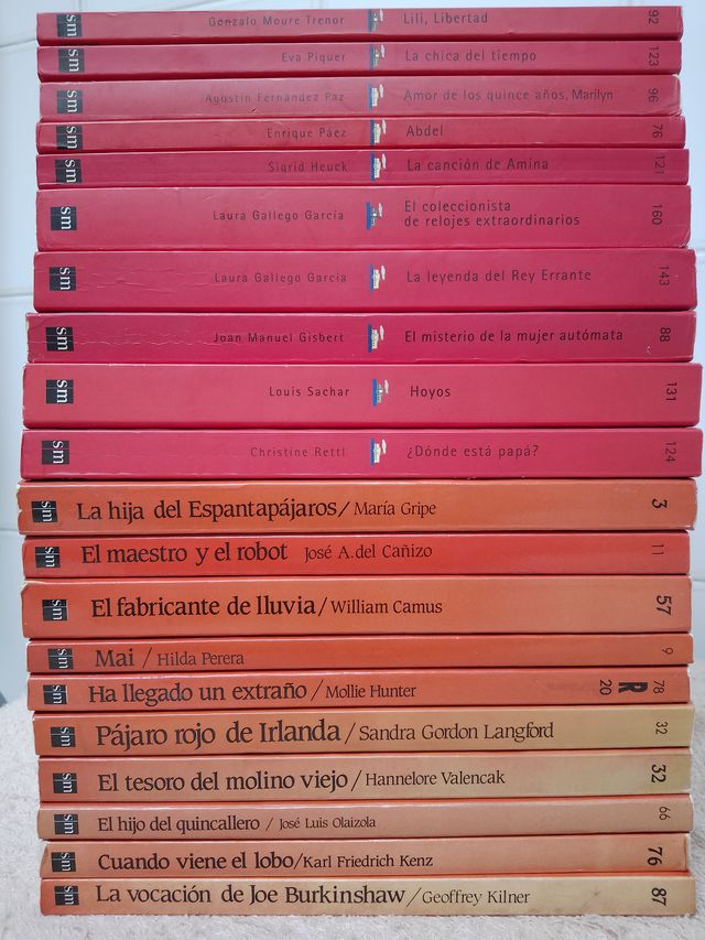 LOTE (X) DE 20 LIBROS EL BARCO DE VAPOR (rojos)