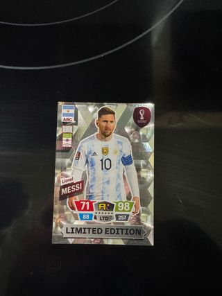 Cromo Leo Messi Edición Limitada Qatar 2022