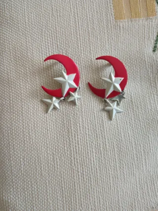Pendientes vintage luna y estrellas