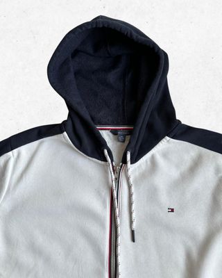 Sudadera Tommy Hilfiger Cremallera Blanca XXL