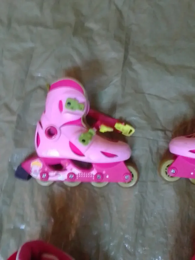 Lote 4 Patines Infantiles Ajustables Rosas