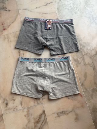Calzoncillos Uomo Grises (Pack 2)