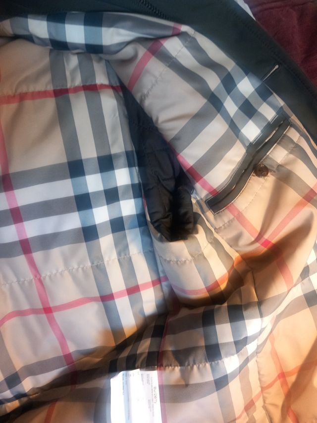 Chaquetón Burberry Verde Multicolor