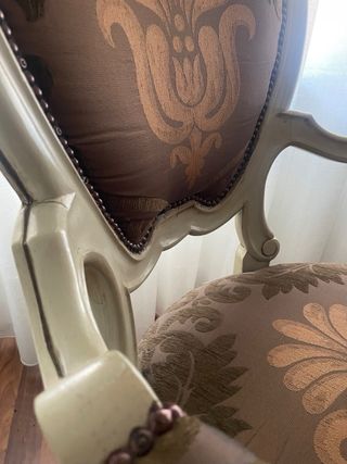 Una butaca tapizada
