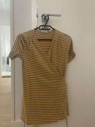 Camiseta premamá lactancia rayas