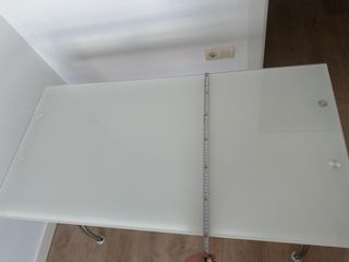 Mesa Escritorio Cristal y Metal